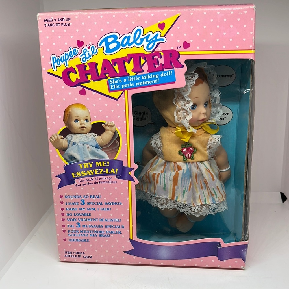 Vintage ToyMax Lil Baby Chatter in Box